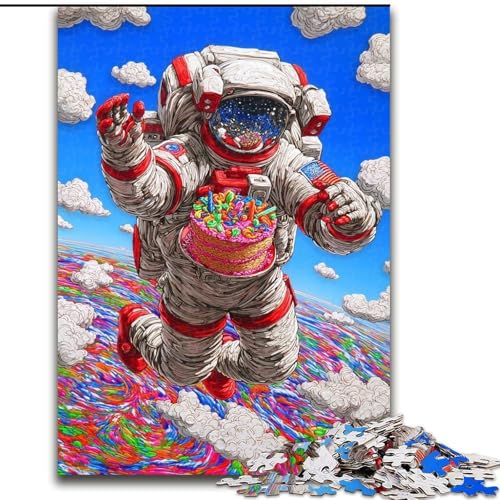 Puzzle 1000 Teile für Teenager, Geschenke zum Geburtstag des Astronauten, für Kinder ab 14 Jahren, Lernspiel, Herausforderung, Spielzeug, Geschenk zum Geburtstag (Größe 26x38cm) von LiJianXXE