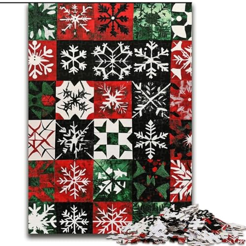 Puzzle 1000 Teile für Teenager, Weihnachtscollage, Geschenke für Kinder ab 14 Jahren, Lernspiel, Herausforderung, Spielzeug, Geschenk zum Geburtstag (Größe 26x38cm) von LiJianXXE