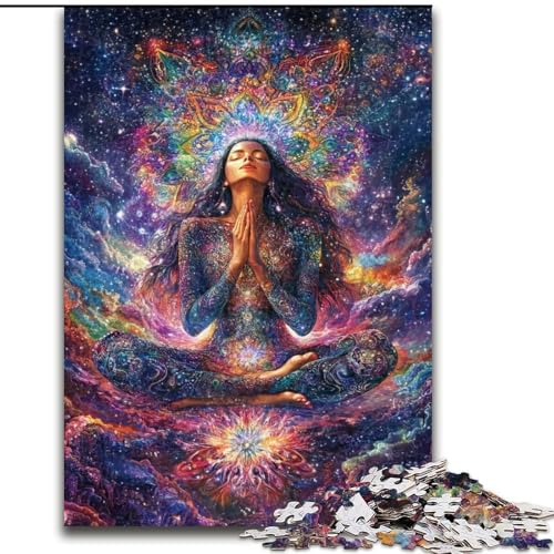 Puzzle 1000 Teile für Teenager-Geschenke, Cosmic Girl, für Kinder ab 14 Jahren, Lernspiel, Herausforderung, Spielzeug, Geschenk zum Geburtstag (Größe 50x75cm) von LiJianXXE