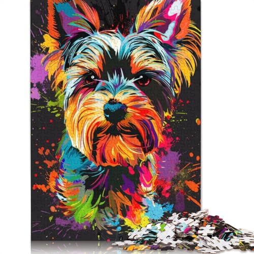 Puzzle Yorkshire Terrier Hund 1000 Teile Puzzlespiel Holzpuzzle für Erwachsene und Kinder ab 12 Jahren Tolles Geschenk für Erwachsene Größe: 75x50cm Puzzle Yorkshire Terrier Hund 1000 Teile Puzzlespiel Holzpuzzle für Erwachsene und Kinder ab 12 Jahren Tolles Geschenk für Erwachsene Größe: 75x50cm von LiJianXXE