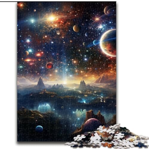 Puzzle für Erwachsene, 1000 Puzzles mit Fantasielandschaften, aus Pappe, geeignet für Geburtstage, Halloween, Thanksgiving, Ostern, 1000 Teile(26x38cm) von LiJianXXE