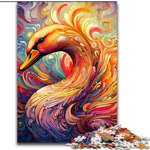 Puzzle für Erwachsene, 1000 Schwäne aus Holz, Eltern, Partner, Freunde – ab 14 Jahren, 50x75cm, Geburtstagsparty für Männer und Frauen Puzzle für Erwachsene, 1000 Schwäne aus Holz, Eltern, Partner, Freunde – ab 14 Jahren, 50x75cm, Geburtstagsparty für Männer und Frauen von LiJianXXE