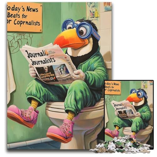 Puzzle für Erwachsene, 1000 Teile, „Toucan Go Toilet“, Kartonpuzzle, pädagogisches Denkspiel, künstlerische Heim- und Bürodekoration, ab 14 Jahren, 26x38cm/10,23x14,96 Zoll Puzzle für Erwachsene, 1000 Teile, „Toucan Go Toilet“, Kartonpuzzle, pädagogisches Denkspiel, künstlerische Heim- und Bürodekoration, ab 14 Jahren, 26x38cm/10,23x14,96 Zoll von LiJianXXE