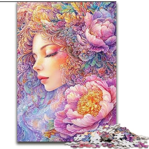Puzzle für Erwachsene, 1000 Teile, Anime-Mädchen, Spiele, Spielzeug, Geschenk, einzigartige Geburtstags- und Geschenkideen für Kinder ab 14 Jahren (Größe 26x38cm) von LiJianXXE