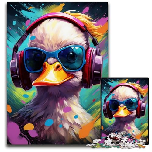 Puzzle für Erwachsene, 1000 Teile, Art Duck Puzzles für Erwachsene, anspruchsvolles Denkspiel für Teenager, Spaß für den Familienspieleabend, 26x38cm/10,23x14,96 Zoll Puzzle für Erwachsene, 1000 Teile, Art Duck Puzzles für Erwachsene, anspruchsvolles Denkspiel für Teenager, Spaß für den Familienspieleabend, 26x38cm/10,23x14,96 Zoll von LiJianXXE