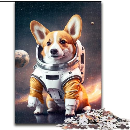 Puzzle für Erwachsene, 1000 Teile, Astronaut Corgi, aus Holz, geeignet für Geburtstage, Halloween, Thanksgiving, Ostern, 50x75cm, Geburtstagsfeier für Männer und Frauen Puzzle für Erwachsene, 1000 Teile, Astronaut Corgi, aus Holz, geeignet für Geburtstage, Halloween, Thanksgiving, Ostern, 50x75cm, Geburtstagsfeier für Männer und Frauen von LiJianXXE