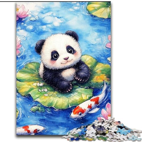 Puzzle für Erwachsene, 1000 Teile, Baby-Panda, für Kinder ab 14 Jahren, jedes Teil ist einzigartig – lustiges und herausforderndes Spiel für die ganze Familie, tolles Geschenk (Größe 50x75cm) von LiJianXXE