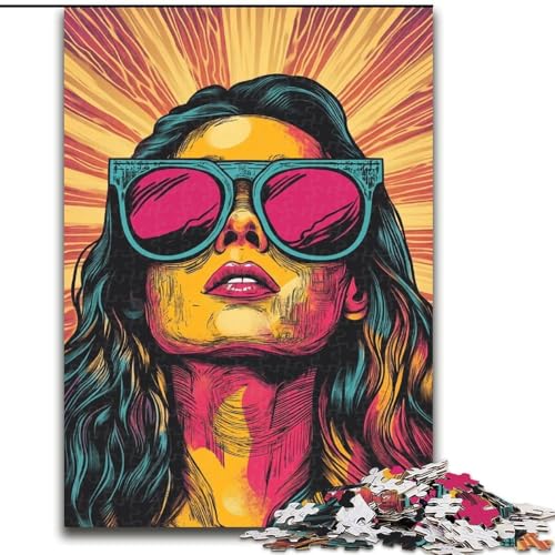 Puzzle für Erwachsene, 1000 Teile, Bitcoin Girl, für Kinder ab 14 Jahren, jedes Teil ist einzigartig – lustiges und herausforderndes Spiel für die ganze Familie, tolles Geschenk (Größe 50x75cm) von LiJianXXE