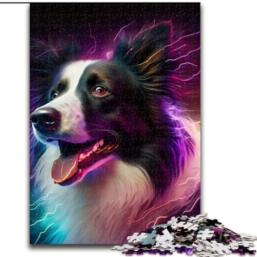 Puzzle für Erwachsene, 1000 Teile, Border Collie, aus Holz, geeignet für Geburtstage, Halloween, Thanksgiving, Ostern, 50x75cm, Geburtstagsfeier für Männer und Frauen Puzzle für Erwachsene, 1000 Teile, Border Collie, aus Holz, geeignet für Geburtstage, Halloween, Thanksgiving, Ostern, 50x75cm, Geburtstagsfeier für Männer und Frauen von LiJianXXE