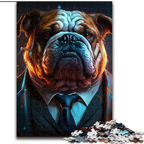 Puzzle für Erwachsene, 1000 Teile, Boss Bulldog, aus Holz, geeignet für Geburtstage, Halloween, Thanksgiving, Ostern, 50x75cm, Geburtstagsfeier für Männer und Frauen Puzzle für Erwachsene, 1000 Teile, Boss Bulldog, aus Holz, geeignet für Geburtstage, Halloween, Thanksgiving, Ostern, 50x75cm, Geburtstagsfeier für Männer und Frauen von LiJianXXE
