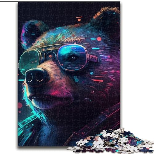 Puzzle für Erwachsene, 1000 Teile, Braunbär aus Holz, geeignet für Geburtstage, Halloween, Thanksgiving, Ostern, 50x75cm, Geburtstagsfeier für Männer und Frauen Puzzle für Erwachsene, 1000 Teile, Braunbär aus Holz, geeignet für Geburtstage, Halloween, Thanksgiving, Ostern, 50x75cm, Geburtstagsfeier für Männer und Frauen von LiJianXXE