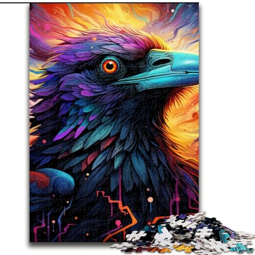 Puzzle für Erwachsene, 1000 Teile, Bunte Krähe aus Holz, geeignet für Geburtstage, Halloween, Thanksgiving, Ostern, 50x75cm, Geburtstagsfeier für Männer und Frauen Puzzle für Erwachsene, 1000 Teile, Bunte Krähe aus Holz, geeignet für Geburtstage, Halloween, Thanksgiving, Ostern, 50x75cm, Geburtstagsfeier für Männer und Frauen von LiJianXXE
