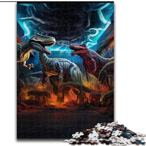 Puzzle für Erwachsene, 1000 Teile, Dinosaurierwelt-Puzzle, aus Pappe, für Teenager und Jugendliche, ideales Geburtstags, 1000 Teile(26x38cm) von LiJianXXE