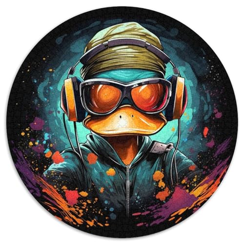 Puzzle für Erwachsene, 1000 Teile, Ente mit Kopfhörern, Puzzles für Erwachsene, perfekt für Halloween, Weihnachten, Geburtstagsgeschenk, 67,5 x 67,5 cm Puzzle für Erwachsene, 1000 Teile, Ente mit Kopfhörern, Puzzles für Erwachsene, perfekt für Halloween, Weihnachten, Geburtstagsgeschenk, 67,5 x 67,5 cm von LiJianXXE