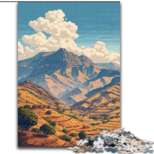 Puzzle für Erwachsene, 1000 Teile, Eritrea-Showcasin, für Kinder ab 14 Jahren Jedes Teil ist einzigartig – lustiges und herausforderndes Spiel für die ganze Familie Tolles Geschenk (Größe 50x75cm) von LiJianXXE