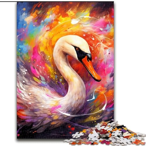 Puzzle für Erwachsene, 1000 Teile, Fantasie-Schwan aus Holz, geeignet für Geburtstage, Halloween, Thanksgiving, Ostern, 50x75cm, Geburtstagsfeier für Männer und Frauen Puzzle für Erwachsene, 1000 Teile, Fantasie-Schwan aus Holz, geeignet für Geburtstage, Halloween, Thanksgiving, Ostern, 50x75cm, Geburtstagsfeier für Männer und Frauen von LiJianXXE
