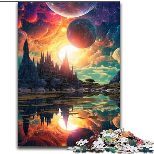Puzzle für Erwachsene, 1000 Teile, Fantasielandschaftspuzzle aus Pappe, anspruchsvolles Denkspiel für Teenager, Spaß für den Familienspieleabend, 1000 Teile(26x38cm) von LiJianXXE