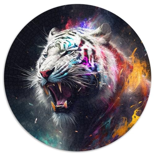 Puzzle für Erwachsene, 1000 Teile, Fantasy-Tiger-Puzzle für Erwachsene, für Teenager und Familienspaß – DIY-Denkspiel, Geschenk, 67,5 x 67,5 cm Puzzle für Erwachsene, 1000 Teile, Fantasy-Tiger-Puzzle für Erwachsene, für Teenager und Familienspaß – DIY-Denkspiel, Geschenk, 67,5 x 67,5 cm von LiJianXXE