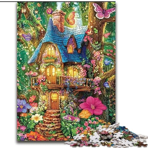 Puzzle für Erwachsene, 1000 Teile, Fantasy Village, Familienunterhaltungsspielzeug, ganze Familie, ab 14 Jahren (Größe 50x75cm) von LiJianXXE