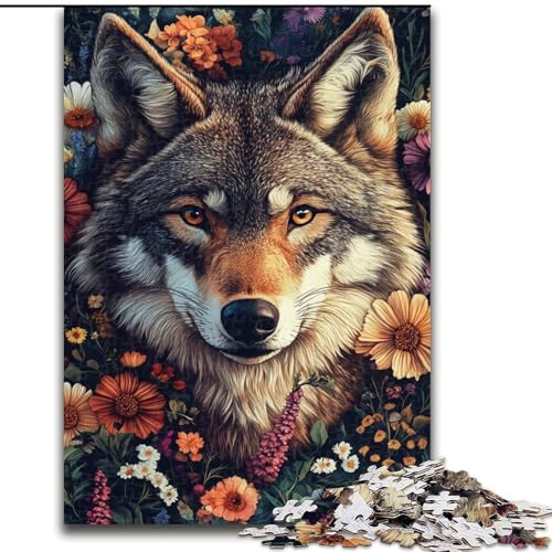 Puzzle für Erwachsene, 1000 Teile, Fantasy-Wolf, Spiele, Spielzeug, Geschenk, einzigartige Geburtstags- und Geschenkideen für Kinder ab 14 Jahren (Größe 26x38cm) von LiJianXXE