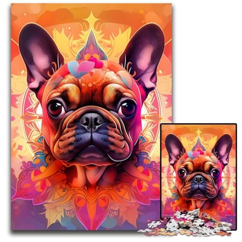 Puzzle für Erwachsene, 1000 Teile, Frosch-Puzzle aus Karton, pädagogisches Denkspiel, künstlerische Heim- und Bürodekoration, ab 14 Jahren, 26x38cm/10,23x14,96 Zoll von LiJianXXE