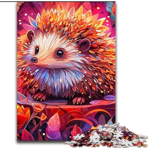 Puzzle für Erwachsene, 1000 Teile, Igel, aus Holz, für Teenager ab 14 Jahren, Heimdekoration, 50x75cm, spannende Aktivität für den Familienspieleabend Puzzle für Erwachsene, 1000 Teile, Igel, aus Holz, für Teenager ab 14 Jahren, Heimdekoration, 50x75cm, spannende Aktivität für den Familienspieleabend von LiJianXXE