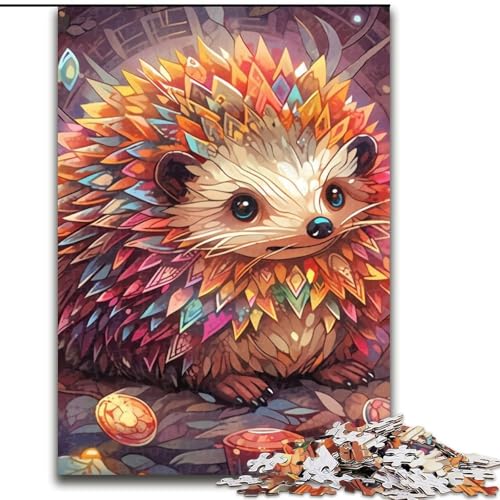 Puzzle für Erwachsene, 1000 Teile, Igel aus Holz, geeignet für Geburtstage, Halloween, Thanksgiving, Ostern, 50x75cm, Geburtstagsfeier für Männer und Frauen Puzzle für Erwachsene, 1000 Teile, Igel aus Holz, geeignet für Geburtstage, Halloween, Thanksgiving, Ostern, 50x75cm, Geburtstagsfeier für Männer und Frauen von LiJianXXE