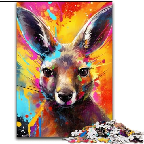 Puzzle für Erwachsene, 1000 Teile, Känguru, aus Holz, für Teenager ab 14 Jahren, Heimdekoration, 50x75cm, spannende Aktivität für den Familienspieleabend Puzzle für Erwachsene, 1000 Teile, Känguru, aus Holz, für Teenager ab 14 Jahren, Heimdekoration, 50x75cm, spannende Aktivität für den Familienspieleabend von LiJianXXE