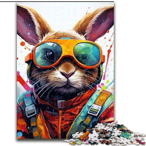 Puzzle für Erwachsene, 1000 Teile, Kaninchen aus Holz, geeignet für Geburtstage, Halloween, Thanksgiving, Ostern, 50x75cm, Geburtstagsfeier für Männer und Frauen Puzzle für Erwachsene, 1000 Teile, Kaninchen aus Holz, geeignet für Geburtstage, Halloween, Thanksgiving, Ostern, 50x75cm, Geburtstagsfeier für Männer und Frauen von LiJianXXE