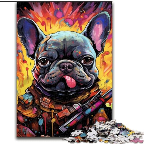 Puzzle für Erwachsene, 1000 Teile, Mechanische Bulldoggen, aus Holz, Familie und Freunde, knifflige Herausforderung, 1000 Teile(50x75cm) von LiJianXXE