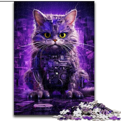 Puzzle für Erwachsene, 1000 Teile, Mechanisches Katzen-Puzzle aus Holz, Interaktives Familienspiel, DIY-Heimdekoration, Herausforderndes Denkspiel-Geschenk, 1000 Teile(50x75cm) von LiJianXXE