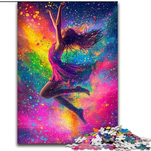 Puzzle für Erwachsene, 1000 Teile, Ölgemälde Einer Balletttänzerin, Familienunterhaltungsspielzeug, ganze Familie, ab 14 Jahren (Größe 50x75cm) von LiJianXXE