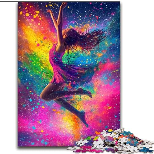 Puzzle für Erwachsene, 1000 Teile, Ölgemälde Einer Balletttänzerin, Lernspiele, Heimdekoration ganze Familie (Größe 26x38cm) von LiJianXXE