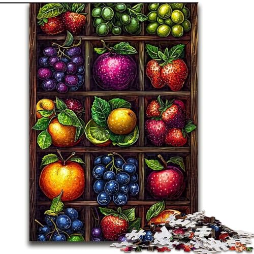 Puzzle für Erwachsene, 1000 Teile, Obstsammlung, Familienunterhaltungsspielzeug, ganze Familie, ab 14 Jahren (Größe 50x75cm) von LiJianXXE