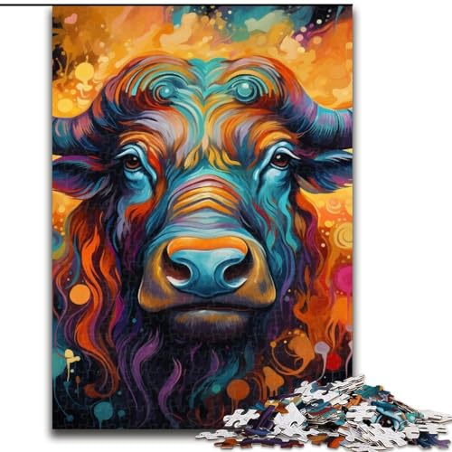 Puzzle für Erwachsene, 1000 Teile, Psychedelic Yak, aus Holz, geeignet für Geburtstage, Halloween, Thanksgiving, Ostern, 50x75cm, Geburtstagsfeier für Männer und Frauen Puzzle für Erwachsene, 1000 Teile, Psychedelic Yak, aus Holz, geeignet für Geburtstage, Halloween, Thanksgiving, Ostern, 50x75cm, Geburtstagsfeier für Männer und Frauen von LiJianXXE