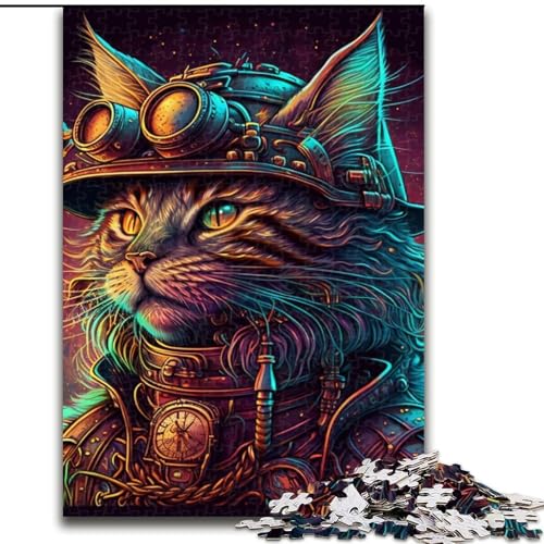 Puzzle für Erwachsene, 1000 Teile, Psychedelischer Katzenkrieger, aus Holz, perfekt für Familienspaß an Geburtstagen, Weihnachten, 50x75cm, für Heimdekoration, Gehirntraining Puzzle für Erwachsene, 1000 Teile, Psychedelischer Katzenkrieger, aus Holz, perfekt für Familienspaß an Geburtstagen, Weihnachten, 50x75cm, für Heimdekoration, Gehirntraining von LiJianXXE