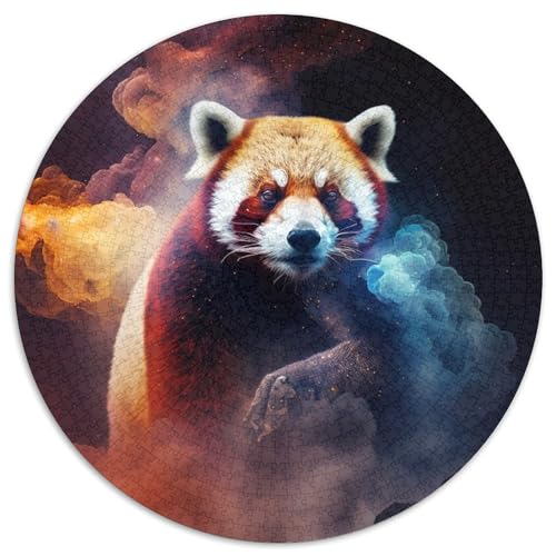 Puzzle für Erwachsene, 1000 Teile, Roter Panda-Nebel, runde Puzzles 1000 Teile für Erwachsene zur Heimdekoration, ideales Weihnachts- und Neujahrsgeschenk für Teenager, 67,5 x 67,5 cm Puzzle für Erwachsene, 1000 Teile, Roter Panda-Nebel, runde Puzzles 1000 Teile für Erwachsene zur Heimdekoration, ideales Weihnachts- und Neujahrsgeschenk für Teenager, 67,5 x 67,5 cm von LiJianXXE
