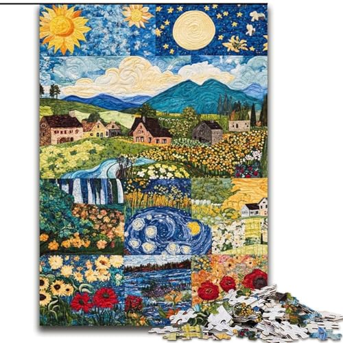 Puzzle für Erwachsene, 1000 Teile, Sonnenblume, für Kinder ab 14 Jahren, jedes Teil ist einzigartig – lustiges und herausforderndes Spiel für die ganze Familie, tolles Geschenk (Größe 26x38cm) von LiJianXXE