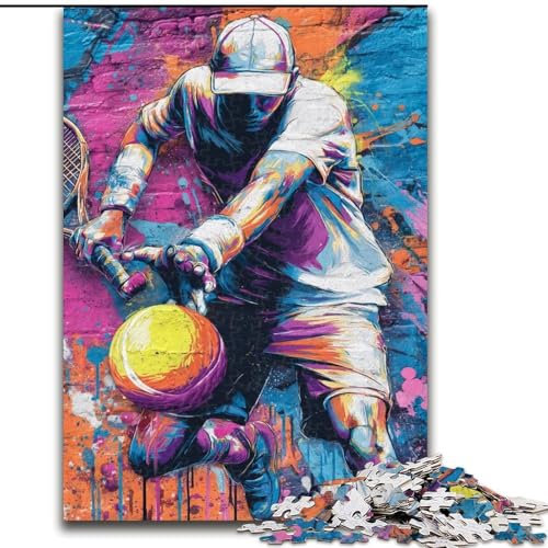 Puzzle für Erwachsene, 1000 Teile, Tennis-Ölgemälde, für Kinder ab 14 Jahren, jedes Teil ist einzigartig – lustiges und herausforderndes Spiel für die ganze Familie, tolles Geschenk (Größe 26x38cm) Puzzle für Erwachsene, 1000 Teile, Tennis-Ölgemälde, für Kinder ab 14 Jahren, jedes Teil ist einzigartig – lustiges und herausforderndes Spiel für die ganze Familie, tolles Geschenk (Größe 26x38cm) von LiJianXXE