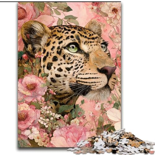 Puzzle für Erwachsene, 1000 Teile, Tier-Leopard, für Kinder ab 14 Jahren, jedes Teil ist einzigartig – lustiges und herausforderndes Spiel für die ganze Familie, tolles Geschenk (Größe 50x75cm) von LiJianXXE