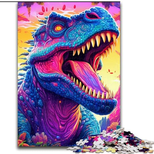 Puzzle für Erwachsene, 1000 Teile, Uralte Dinosaurier, aus Holz, interaktives Familienspiel, Heimdekoration zum Selbermachen, anspruchsvolles Denksport-Geschenk, 1000 Teile(50x75cm) von LiJianXXE