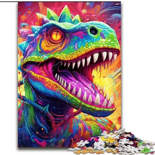 Puzzle für Erwachsene, 1000 Teile, Uralte Dinosaurier, aus Pappe, anspruchsvolles Denkspiel für Teenager, Spaß für den Spieleabend mit der Familie, 1000 Teile(26x38cm) von LiJianXXE