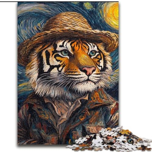 Puzzle für Erwachsene, 1000 Teile, Vincent Van Gogh, Tiger, aus Holz, lustiges Geschenk und Aktivität für zu Hause, 50x75cm, anspruchsvolles DIY-Dekorationsspiel, interaktives Familienspielzeug Puzzle für Erwachsene, 1000 Teile, Vincent Van Gogh, Tiger, aus Holz, lustiges Geschenk und Aktivität für zu Hause, 50x75cm, anspruchsvolles DIY-Dekorationsspiel, interaktives Familienspielzeug von LiJianXXE