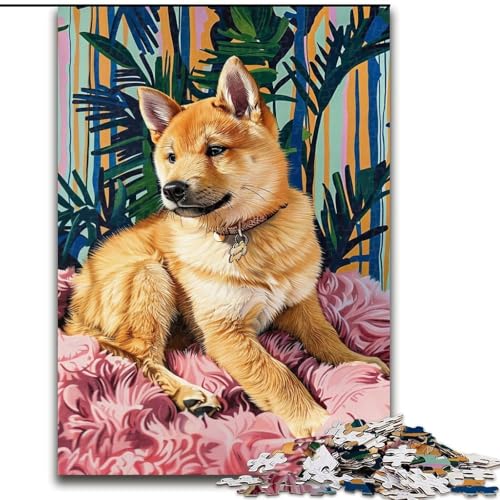 Puzzle für Erwachsene, 1000 Teile, Zeichnungshund, Familienunterhaltungsspielzeug, ganze Familie, ab 14 Jahren (Größe 26x38cm) von LiJianXXE