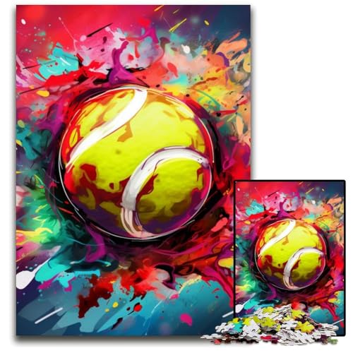 Puzzle für Erwachsene, 1000 Teile, buntes Tennis-Holzpuzzle, pädagogisches Denkspiel, künstlerische Heim- und Bürodekoration, ab 14 Jahren, 50x75cm/19,68x29,52 Zoll Puzzle für Erwachsene, 1000 Teile, buntes Tennis-Holzpuzzle, pädagogisches Denkspiel, künstlerische Heim- und Bürodekoration, ab 14 Jahren, 50x75cm/19,68x29,52 Zoll von LiJianXXE