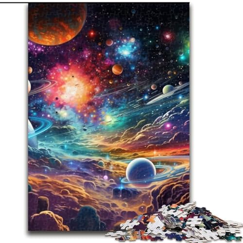 Puzzle für Erwachsene, 1000 Teile, buntes Universum-Puzzle, aus Pappe, für Teenager und Jugendliche, ideales Geburtstags, 1000 Teile(26x38cm) von LiJianXXE
