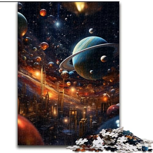 Puzzle für Erwachsene, 1000 Teile, buntes Universum-Puzzle aus Holz, interaktives Familienspiel, Heimdekoration zum Selbermachen, anspruchsvolles Denksport-Geschenk, 1000 Teile(50x75cm) von LiJianXXE