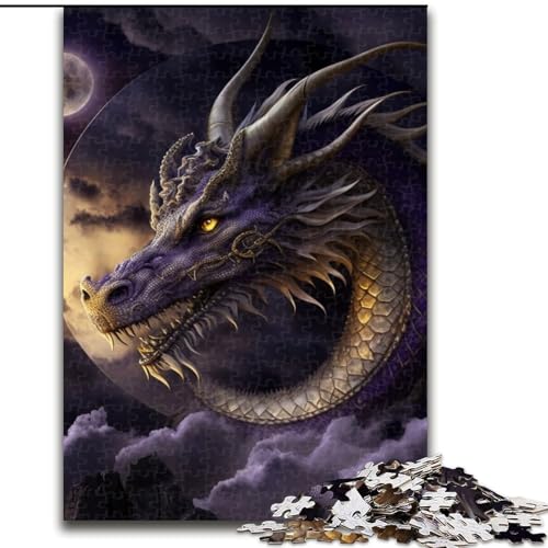 Puzzle für Erwachsene, 1000 Teile, chinesischer Drache aus Holz, geeignet für Geburtstage, Halloween, Erntedankfest, Ostern, 50x75cm, Geburtstagsfeier für Männer und Frauen Puzzle für Erwachsene, 1000 Teile, chinesischer Drache aus Holz, geeignet für Geburtstage, Halloween, Erntedankfest, Ostern, 50x75cm, Geburtstagsfeier für Männer und Frauen von LiJianXXE