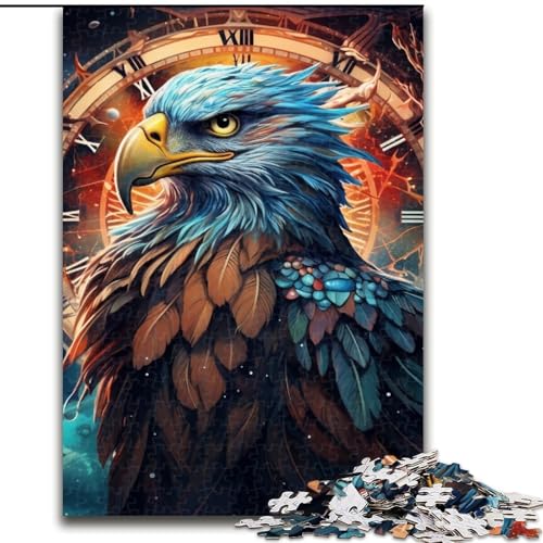 Puzzle für Erwachsene, 1000 Teile, farbenfroher Kunstadler aus Holz, geeignet für Geburtstage, Halloween, Erntedankfest, Ostern, 50x75cm, Geburtstagsfeier für Männer und Frauen Puzzle für Erwachsene, 1000 Teile, farbenfroher Kunstadler aus Holz, geeignet für Geburtstage, Halloween, Erntedankfest, Ostern, 50x75cm, Geburtstagsfeier für Männer und Frauen von LiJianXXE