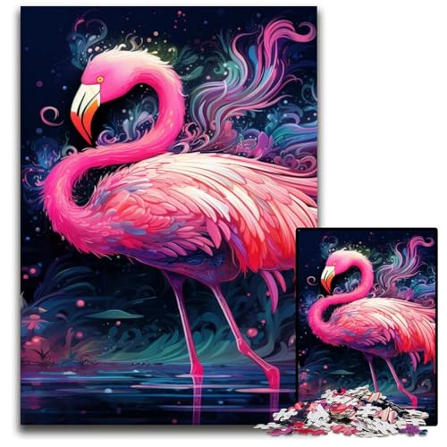 Puzzle für Erwachsene, 1000 Teile, farbenfrohes Flamingo-Kunst-Holzpuzzle, anspruchsvolles Denkspiel für Teenager, Spaß für den Familienspieleabend, 50x75cm/19,68x29,52 Zoll Puzzle für Erwachsene, 1000 Teile, farbenfrohes Flamingo-Kunst-Holzpuzzle, anspruchsvolles Denkspiel für Teenager, Spaß für den Familienspieleabend, 50x75cm/19,68x29,52 Zoll von LiJianXXE